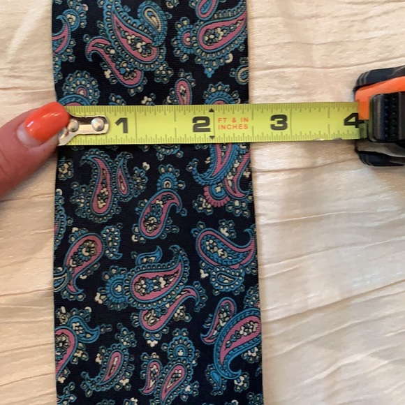 Daks paisley silk tie- vintage - Picture 6 of 6